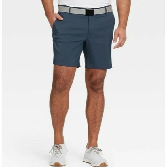 𝅺NWT All in Motion Men's Blue Cargo Golf Shorts 40 Quick Dry Active - Picture 1 of 7
